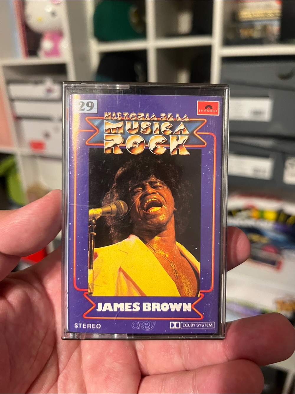 James Brown Music Rock Cassette Tape - Purple & Yellow